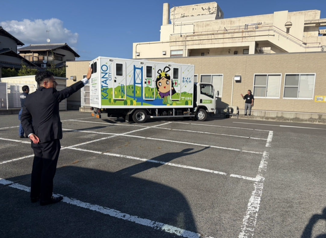 熊本県氷川町へトイレトラック派遣